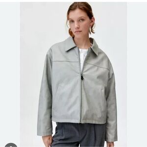 Urban Outfitters Gray Faux Leather Jacket